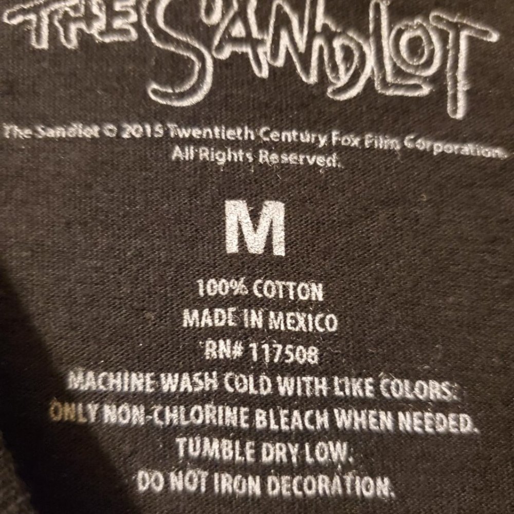 #299 NWT Sandlot Killing Me Smalls T-shirt Black - Picture 2 of 4